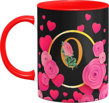 Fashion Flex Letter O Alphabet Best Birthday Gift For Girlfriend Special Gift For Boyfriend 3 Tone Red Printed Mug Rh O Ceramic Coffee Mug Price In India Buy Fashion Flex Letter O