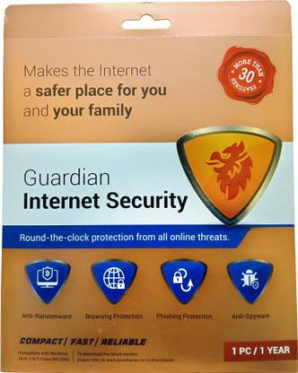 Guardian. AntiVirus Internet Security 1 User 1 Year - Buy ...