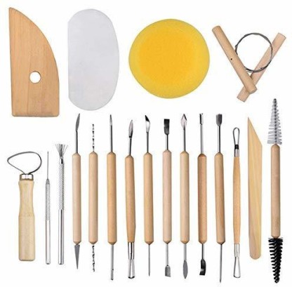 Professional Ceramic Pottery Tools,8Pcs Ceramic Pottery Crafts Tools Set Clay Sculpting Carving Modeling DIY Kit,Suitable for Clay Sculpture Ceramic Art Ceramic Modeling Focket Clay Tool 