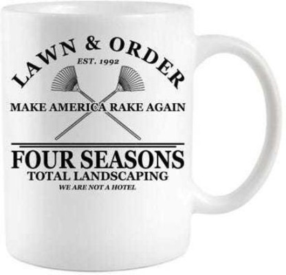 Make America Rake Again Four Seasons Total Landscaping Lawn  Coffee Mug 