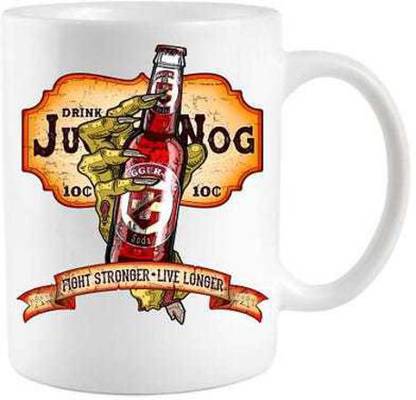 Sky Dot Drink JuggerNog Soda Zombies white Ceramic Coffee Mug ...