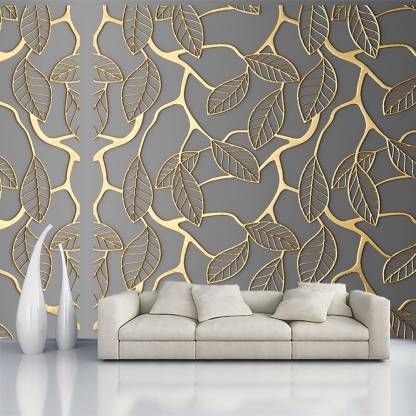ALL DECORATIVE DESIGN Decorative Grey, Gold Wallpaper Price in India - Buy  ALL DECORATIVE DESIGN Decorative Grey, Gold Wallpaper online at 