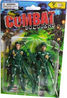 Flymart Combat Soldier Super Heroes Action Figure Pubg Free Fire Super Combat Fighter With Gun In Hand Toy Trending Super Heroes Pubg Action Figure Army Color Pack Of 1 Green