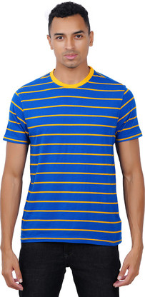 Striped t shirt mens india Clearance