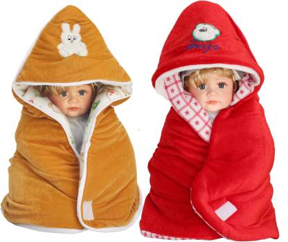 My New Born Cartoon Crib Hooded Baby Blanket for Mild Winter - Buy My New  Born Cartoon Crib Hooded Baby Blanket for Mild Winter Online at Best Price  in India 