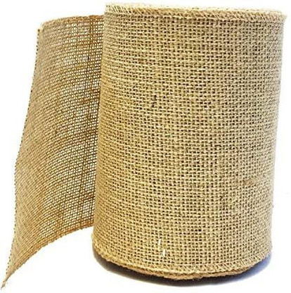 10 inch yellow burlap roll