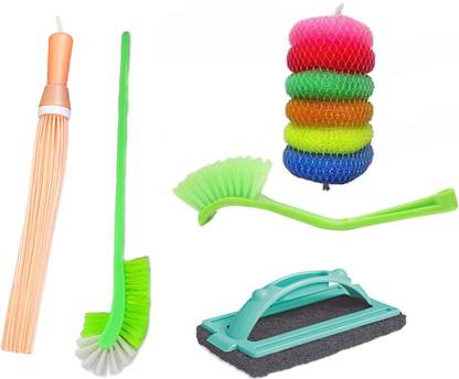 Batwada Export Bathroom Cleaning Set Toilet Brush Broom Cleaning Brush Scrub Pad Tile Brush Cleaning Brush Broom Toilet Brush Scrub Pad Price In India Buy Batwada Export Bathroom Cleaning Set Toilet