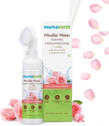 MamaEarth Micellar Water Foaming Makeup Remover with Rose Water & Glycolic Acid
