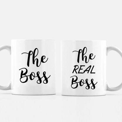 VASTRAM The Real Boss Coffee Pack Of 2 Ceramic Coffee Mug