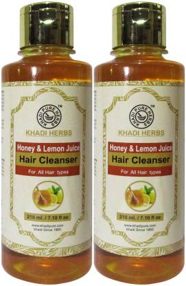 Khadi Pure Herbs Honey Lemon Juice Hair Cleanser (Set of 2) - Price in  India, Buy Khadi Pure Herbs Honey Lemon Juice Hair Cleanser (Set of 2)  Online In India, Reviews, Ratings