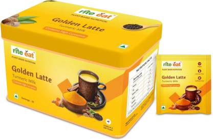 RITEEAT Golden Milk Latte 30 NOS pack of 30 Masala Tea Box