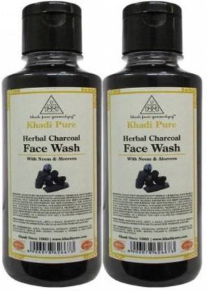 khadi pure herbal charcoal pack of 2 face wash price in india buy khadi pure herbal charcoal pack of 2 face wash online in india reviews ratings features flipkart com