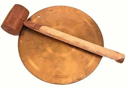 UAPAN Brass Bell ghadiyal ghanta Vijay ghanta School Bell Round Bell with Wood Hammer Brass School Bell UAPAN Brass Bell ghadiyal ghanta Vijay ghanta School Bell Round Bell with Wood Hammer Brass School Bell