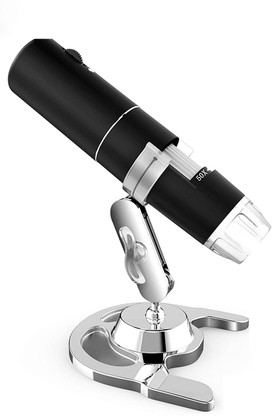 Wireless Digital Microscope,Pocket Handheld USB Microscope Camera with 8 Adjustable LED Lights HD Wi-Fi Endoscope 50x to 1000x Magnification for Android Tablet Built-in Battery iOS Phone,Ipad 