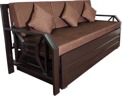 Royal Metal Furniture Queen Size Double, Steel Sofa Bed With Storage