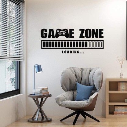 Eat Sleep Game Wall Decal Glow in The Dark Gamer Boy Wall Stickers Vinyl Video Game Wall Decor Gaming Controller Wall Decals for Boys Room Kids Bedroom Home Playroom Decoration 