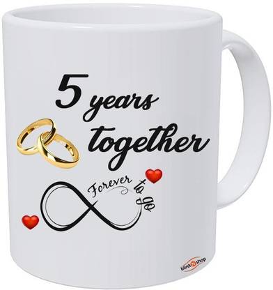 Blinknshop Happy Marriage Anniversary Happy Wedding Anniversary 5 Years Ceramic Coffee Mug Price In India Buy Blinknshop Happy Marriage Anniversary Happy Wedding Anniversary 5 Years Ceramic Coffee Mug Online At Flipkart Com