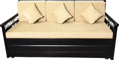 cream colored sofa bed