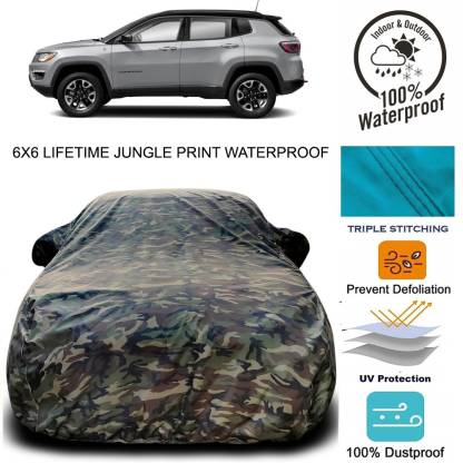 NUMBOR ONE Car Cover For Jeep Compass (With Mirror Pockets)