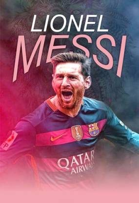Lionel Messi Wall Poster For Home And office Décor With Gloss Lamination Print on 300gsm Thickness Paper (Size 13 Inch X 19 Inch, Rolled), Multicolor Paper Print