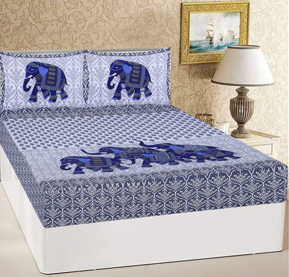 Cotton Double Bedsheet Price in India 