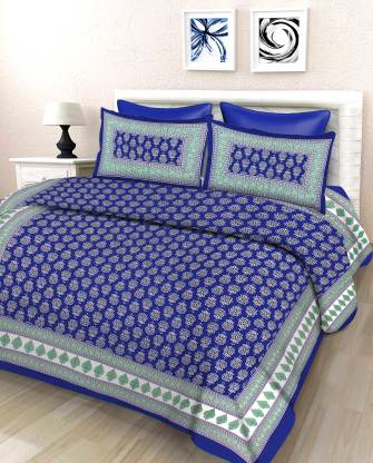 Diva Collection 104 TC Cotton Double Bedsheet - Buy Diva Collection 104 TC Cotton Double Jaipuri Prints Bedsheet Online at Best Price India | Flipkart.com