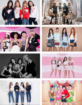 Pack Of 8 Blackpink K Pop Band Girls Groups Poster Photographic Paper Music Posters In India Buy Art Film Design Movie Music Nature And Educational Paintings Wallpapers At Flipkart Com