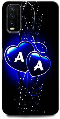 Wallcraft Back Cover For Vivo Yi V27 A A A Loves A Name Letter Alphabet Love Hart Blue Wallcraft Flipkart Com