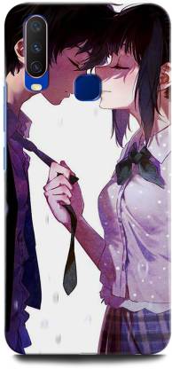 ORBIQE Back Cover for Vivo Y17 1902 GIRL BOY, ANIME, LOVE, SWEET COUPLE, TOGETHER, ANIMATION