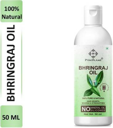 PuriFlame 100% Pure & Natural Bhringraj Oil For Hair Strenthening , Anti- Hair Fall, Split-Ends 50ML (For Men & Women) Hair Oil - Price in India, Buy  PuriFlame 100% Pure & Natural Bhringraj