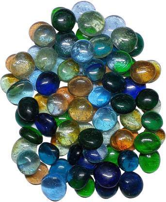 WISKET 1950 Gram Multicolour Fire Glass Aquarium/Decorative Pebbles ...