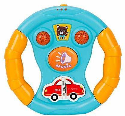 Fyg Enterprise Baby Musical Wheel Baby Car Set Toy Baby Light Up Toys Car Wheel With Sound Light Effect Volume Control For Babies 6 12 Months Steering Wheel Baby Musical