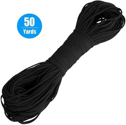 Gourd 6-Inch Black Knit Heavy Stretch High Elasticity Elastic Band 1 Yard 