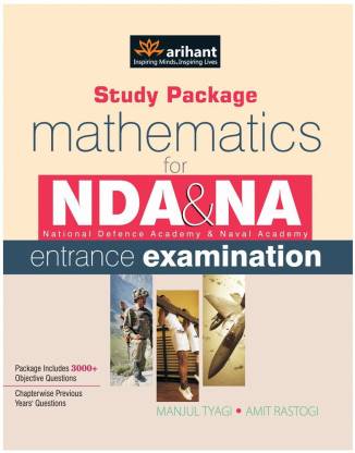 Nda & Na National Defence Academy & Naval Academy Entrance Examination Mathematics  - Study Package
