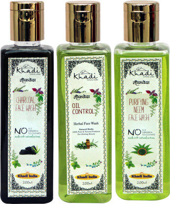 khadi oil control face wash