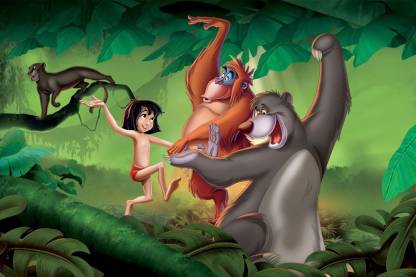 The Jungle Book Cartoon Movie Waterproof Vinyl Poster || btcan2556-1 Fine  Art Print - Animation & Cartoons posters in India - Buy art, film, design,  movie, music, nature and educational paintings/wallpapers at