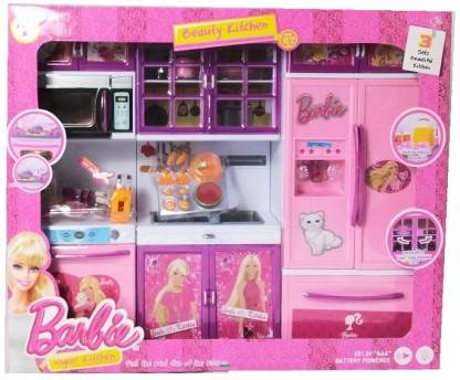 barbie doll kitchen set flipkart