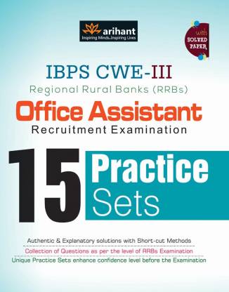 15 Practice Sets IBPS CWE (RRBs) Office Assistant Recruitment Examination  - 15 Practice Sets