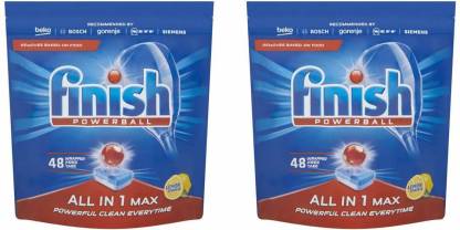 Finish All in 1max lemon combo pack 48 tabs+48 Tabs Dishwashing Detergent