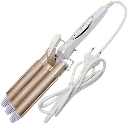 KE MEY New Professional lady Three Stick Curling Iron Hair Curler Curling Stick Water Wave Splint Large Curling Iron Hair Styling Tool Electric Hair Curler Price in India - Buy KE MEY KE MEY New Professional lady Three Stick Curling Iron Hair Curler Curling Stick Water Wave Splint Large Curling Iron Hair Styling Tool Electric Hair Curler Price in India - Buy KE MEY