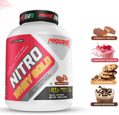 Progenix NITRO WHEY GOLD WHEY PROTEIN ISOLATE & HYDROLYZED ...