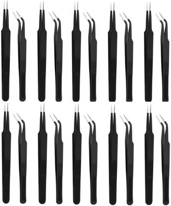 Corslet 20 Pcs Tweezers Set Professional Stainless Steel Tweezers Best Precision Tweezers For Eyebrow Tweezers Stainless Steel For Easy Hair Removal Slant Precision Plucking Price In India Buy Corslet 20