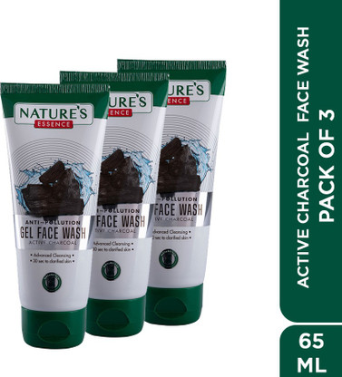 nature's charcoal face wash