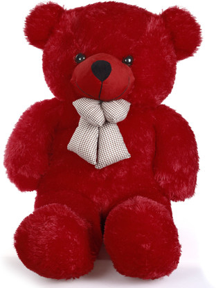 teddy bear red colour 4 feet