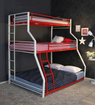 Royal Interiors Metal Bunk Bed In, Red Metal Bunk Bed Frame