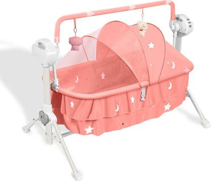 Staranddaisy Baby Crib Cradle Bassinet With Automatic Swing Feature Remote And Bluetooth Music Buy Baby Care Products In India Flipkart Com