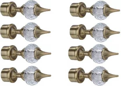Wonder Star Gold White Curtain Knobs Rod Rail Bracket In India At Flipkart Com White Curtain Knobs Rod Rail Bracket, Curtain Rod Knobs India
