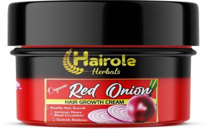Hairole Organic Red Onion Hair Growth Cream | For Healthy Hair Growth| Bald  Treatment| Hair Fall Control - Price in India, Buy Hairole Organic Red  Onion Hair Growth Cream | For Healthy