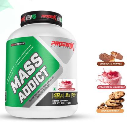 Progenix MASS ADDICT HIGH CALORIC WEIGHT GAINER WITH ADDED ...