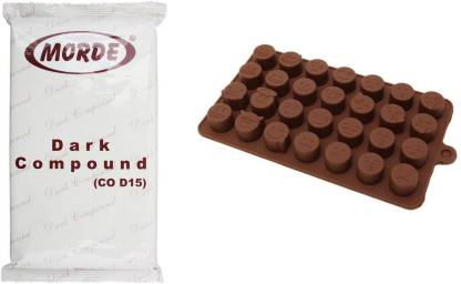 Morde Dark Compound Slab 400 G And 28 Cavity Emoji Shape Silicone Chocolate Mould Brown Bars Price In India Buy Morde Dark Compound Slab 400 G And 28 Cavity Emoji Shape